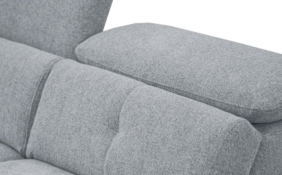 SOFA AVENA 3-Sitzer, silberfarben - Silberfarben, Holzwerkstoff/Textil (204/80/108cm) - Courtois Laville