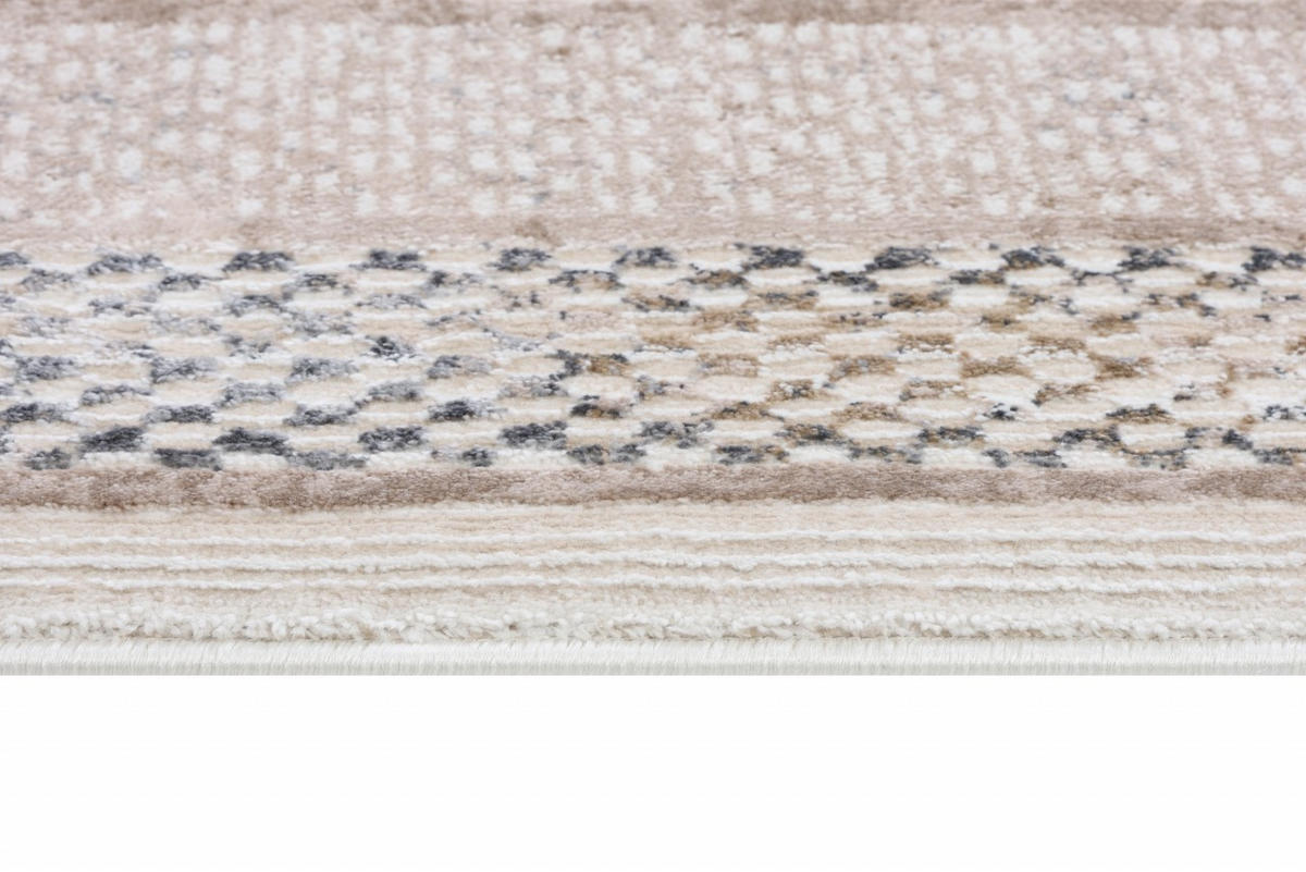KOBEREC béžový krémový vintage - 120 x 170 cm - krémová, textil (120/170cm) - Mazovia