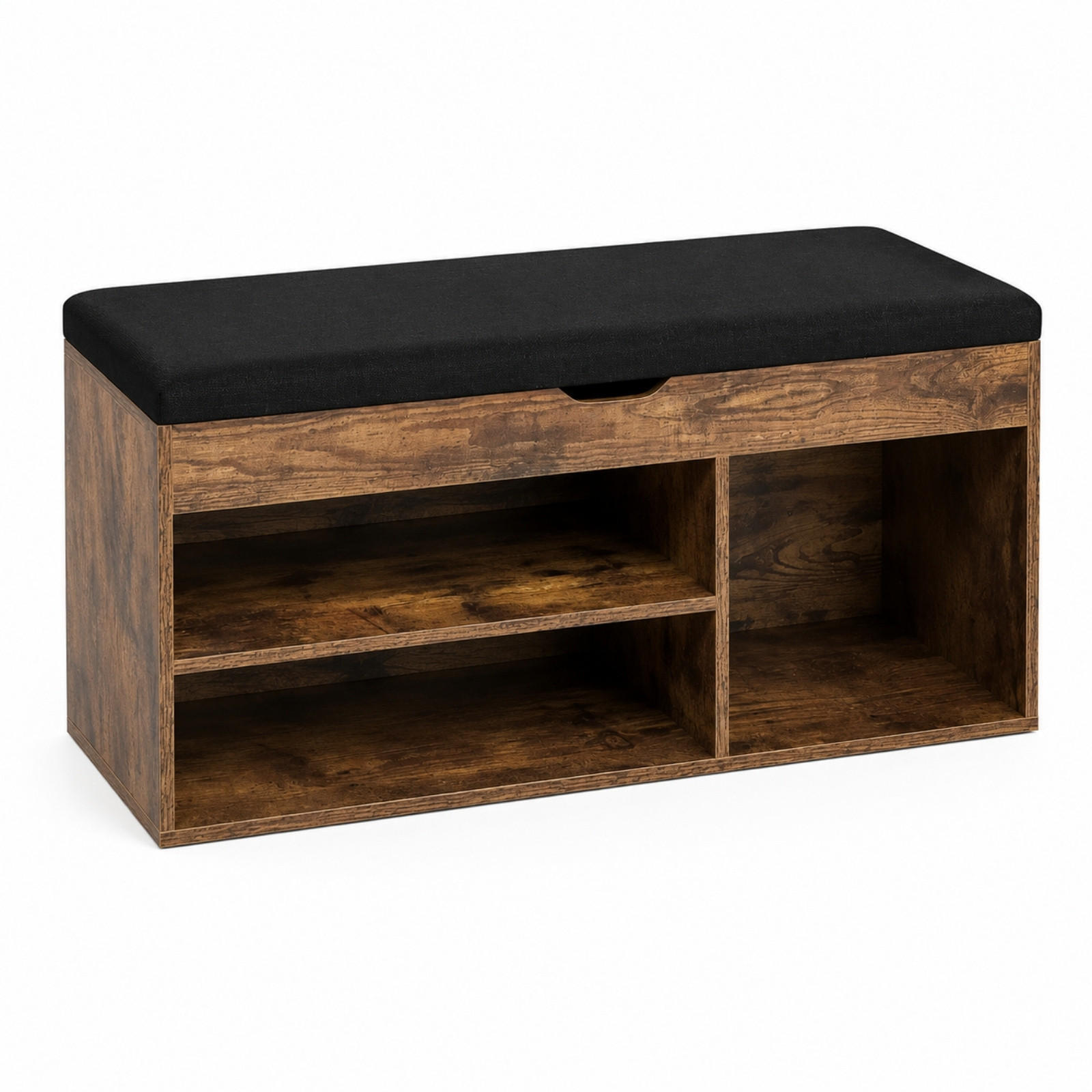 SCHUHSCHRANK mit Sitzfläche Tria 80/30/43 cm - Braun, Holzwerkstoff (30/43/80cm) - BOXIMO