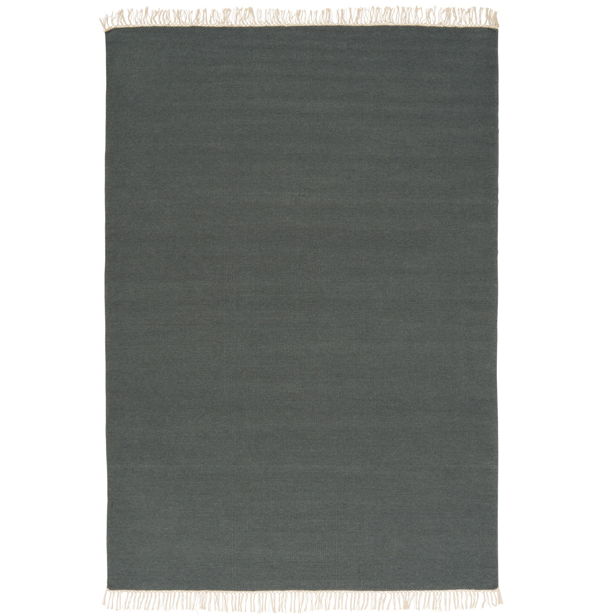 WOLLE NATUR TEPPICH KELIM MILA - Blaugrau, Textil (140/200cm) - Pergamon