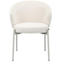 POLSTERSTUHL Atisly Hellbeige - Ecru/Beige, Textil/Metall (57.5/76.5/56cm) - Selsey