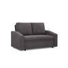 SOFA 2-SITZER MIT SCHLAFFUNKTION NEO, Cord - Dunkelgrau - Grau, Textil (148/90/87cm)