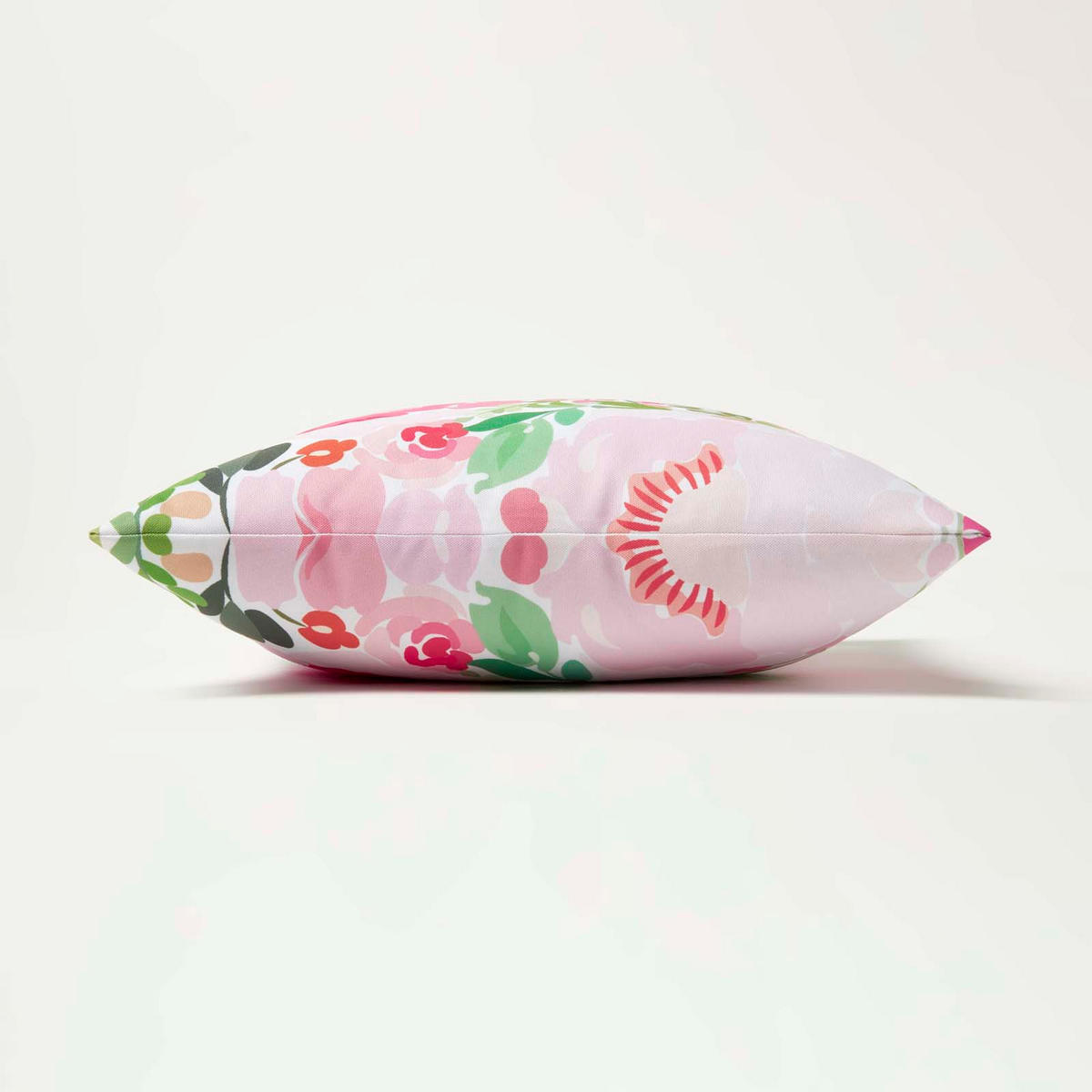 OUTDOOR-KISSEN 2er-Set 45/45 cm – Rosa Pfingstrosen - Multicolor, Textil (45/45cm) - Homescapes