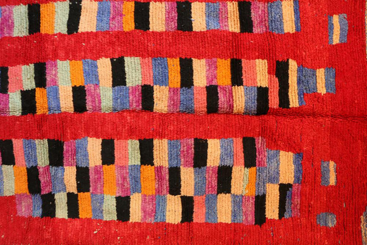 BERBERTEPPICH aus reiner Wolle 140x 200 cm - Rot, Naturmaterialien (140/200cm) - AFK Living