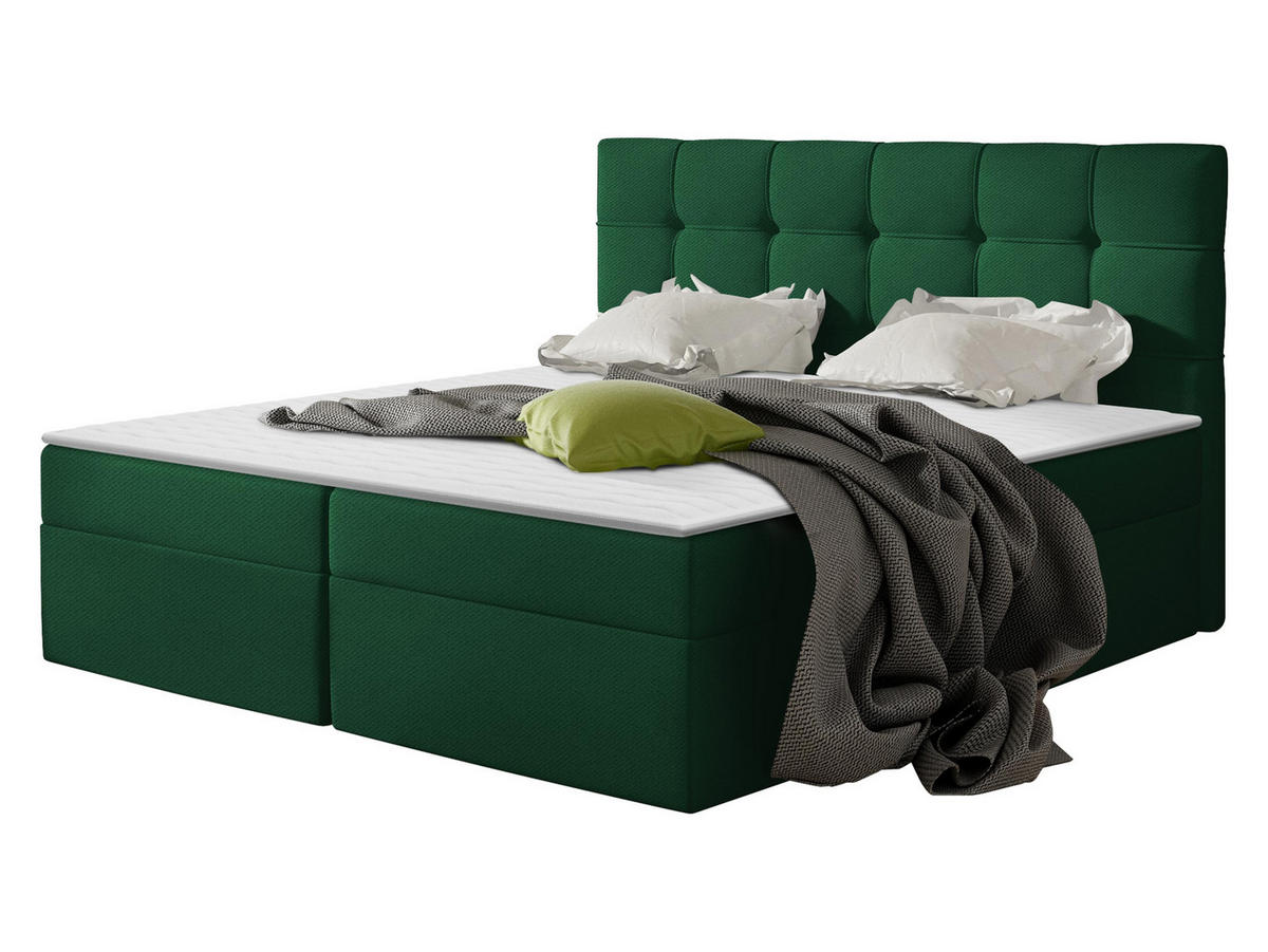 BOXBETT Nele - Grün, Holz/Holzwerkstoff (160/200cm) - MIRJAN24