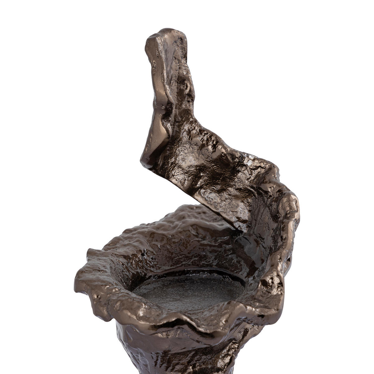 KERZENHALTER Mataly Braun 20/16/51cm - Braun, Metall (16/51/20cm) - PTMD Collection