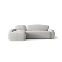 ECKSOFA mit Schlaffunktion LUCAS Quelle 01 Links - Weiß, Textil (240/145cm) - Bedante