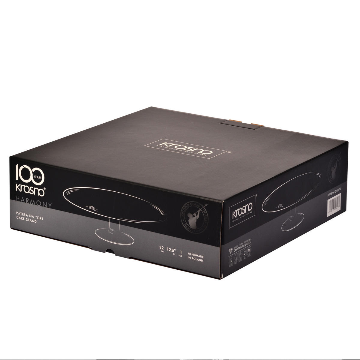TORTENPLATTE, 1 Stk., 32 cm, Handgemacht - Transparent, Glas (32cm) - Krosno Glass