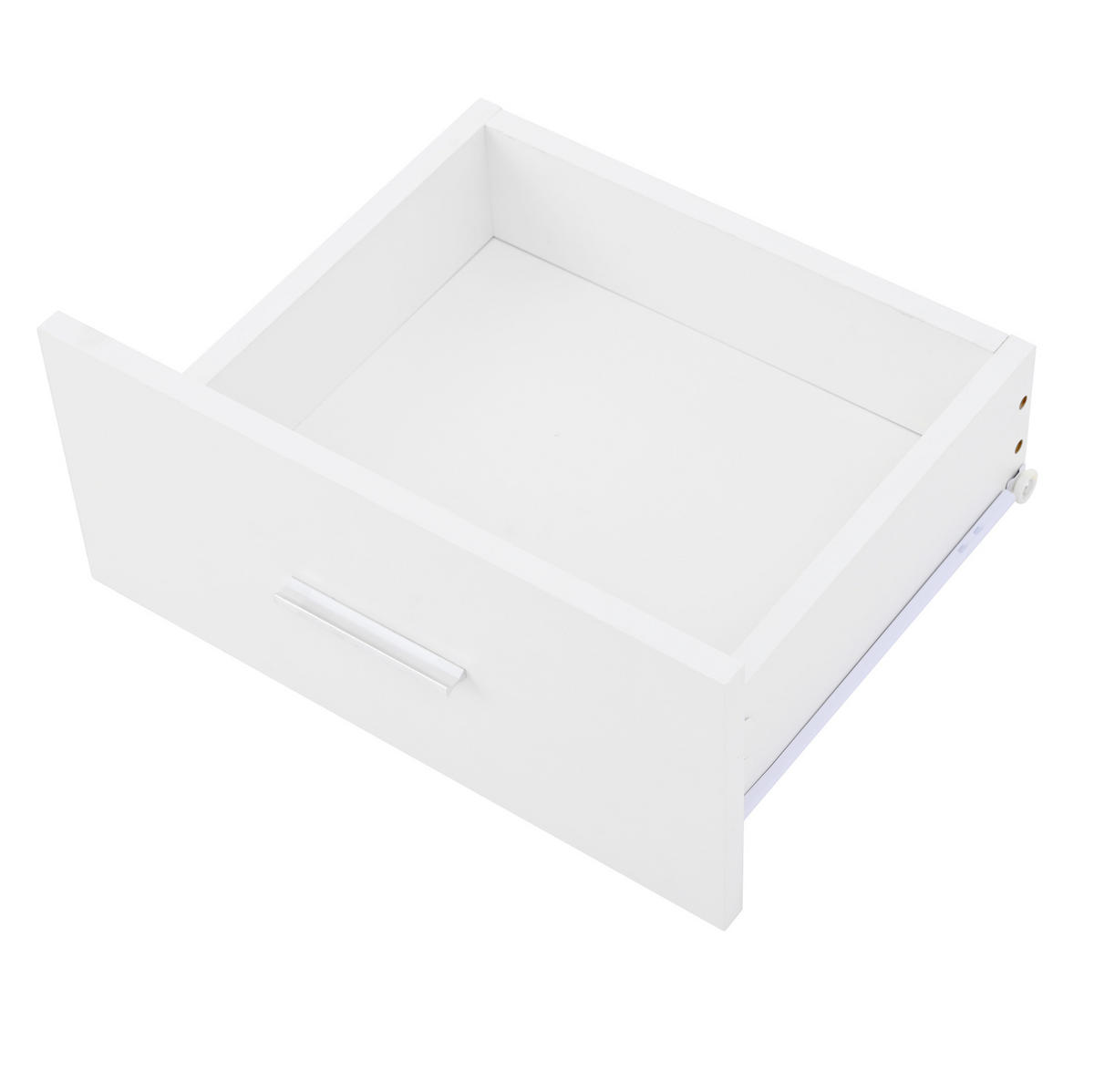 COUCHTISCH 78/78/45,5-59,5 cm in Weiß mit LED-Beleuchtung und Stauraum - Weiß, Holzwerkstoff (78/78/59.5cm) - Flora Grace