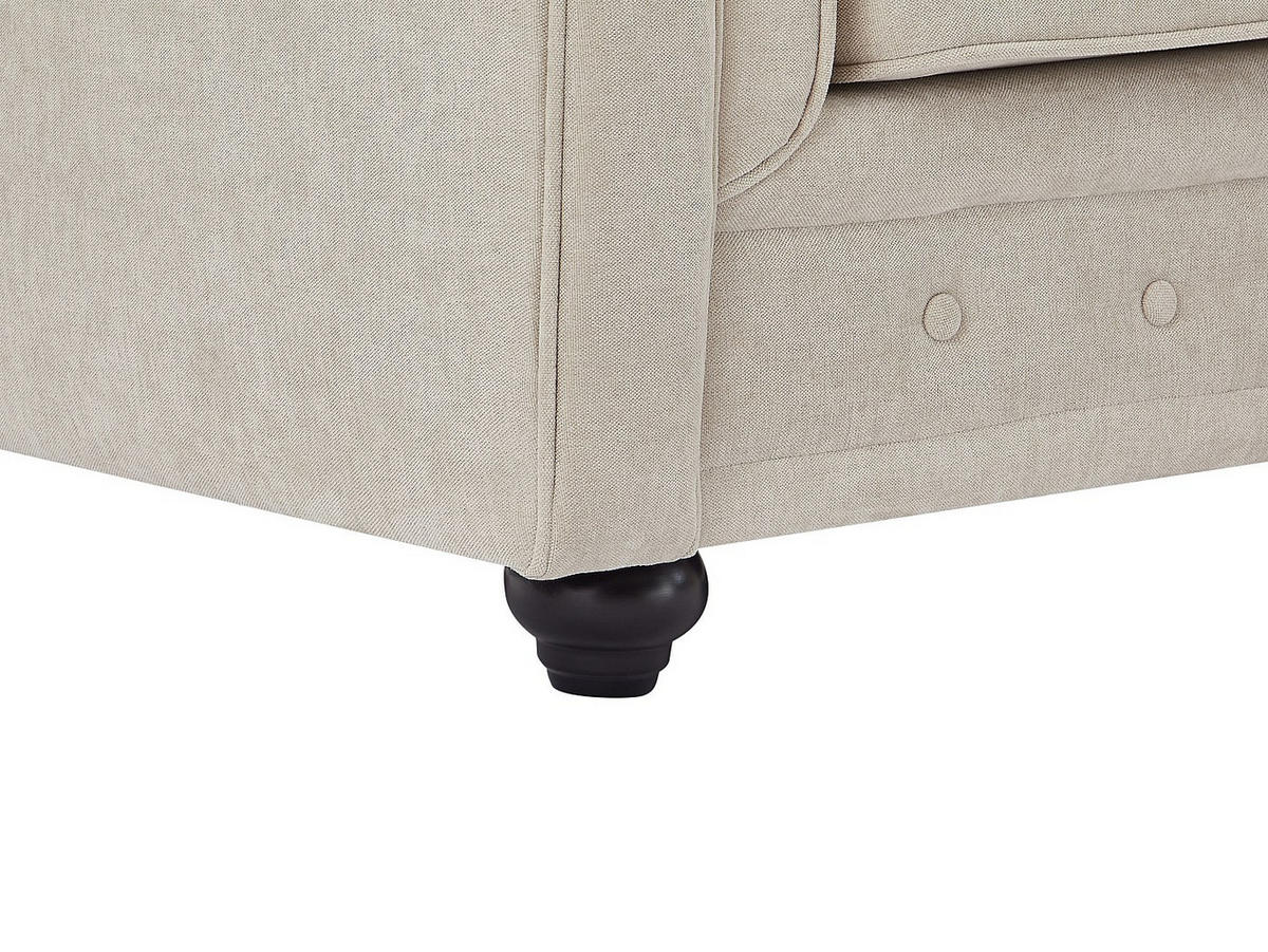 SESSEL mit gerader Rückenlehne - 1 Person - stoff - beige Chesterfield - Beige, Textil (82/72/78cm) - Vente-Unique