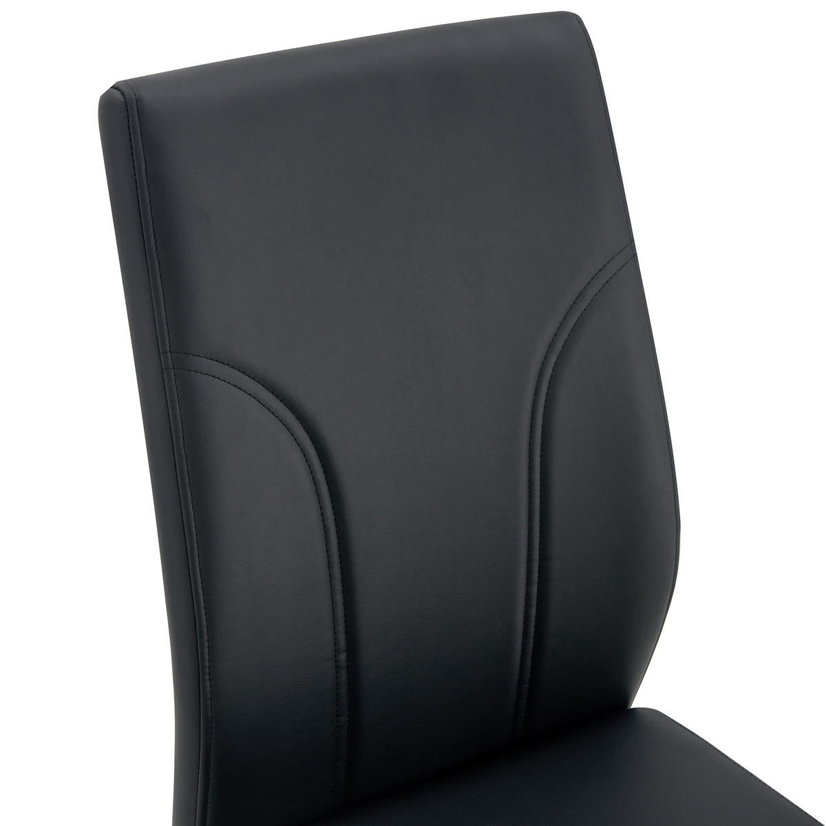 SCHWINGSTUHL DE-36747 2er-Set mit PU-Bezug und Metallgestell Schwarz - Schwarz, Metall (40/95/40.6cm) - ComfortXL