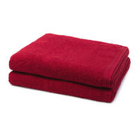 DUSCHTUCH Superwuschel 2er-Set - Rot, Textil (80/150cm) - MÖVE
