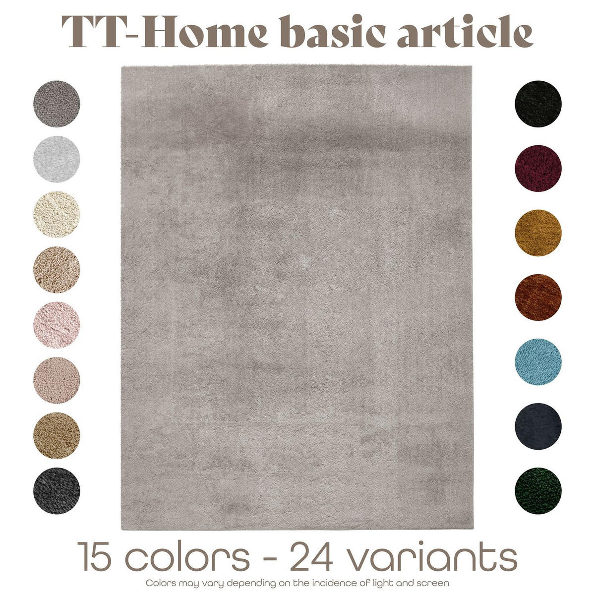 FLACHWEBETEPPICH Grau 200 x 200 cm - Grau, Kunststoff (200/200cm) - TT Home