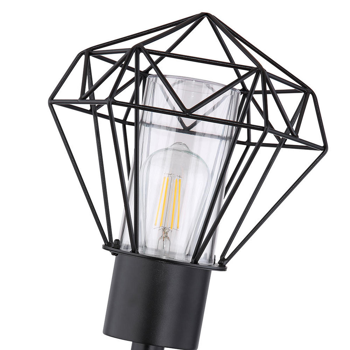 LED AUSSEN-WANDLEUCHTE HORACE Schwarz - Schwarz, Metall (22.5/28.5/28.5cm) - Globo Lighting