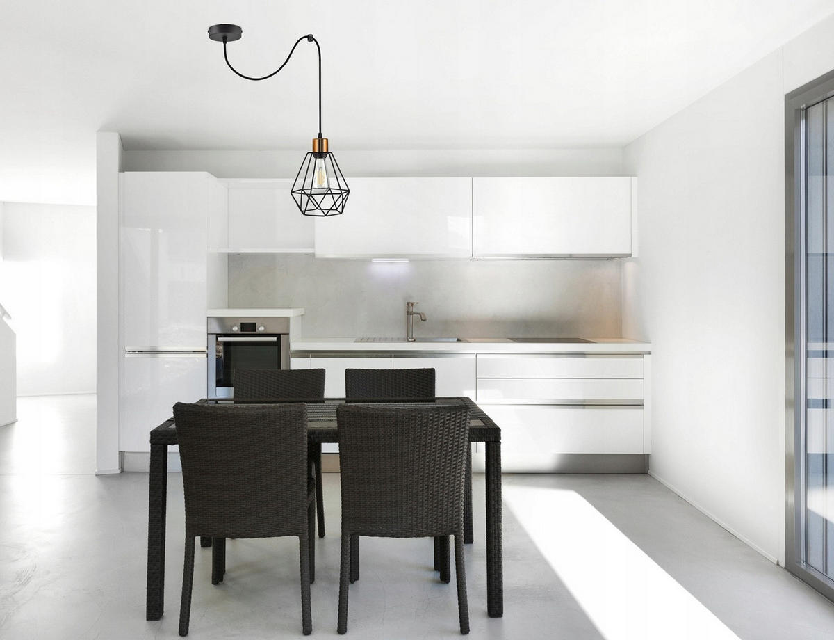 PENDELLEUCHTE EDISON - Goldfarben/Schwarz, Metall (20/20/150cm) - kiki design