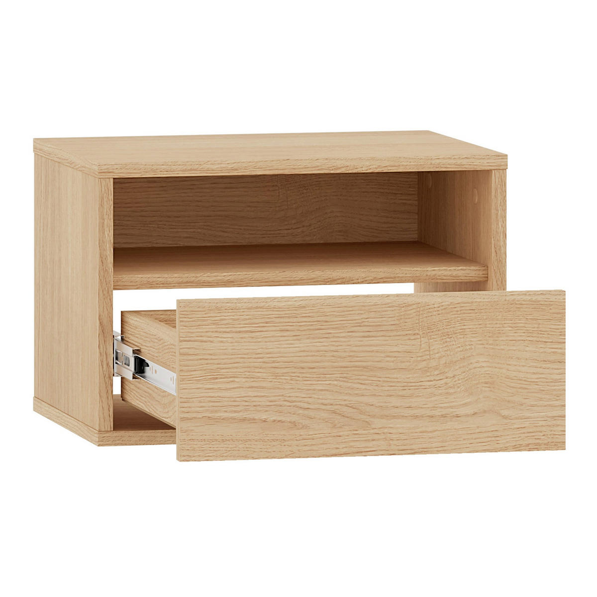 NACHTTISCH HEGGERS Eiche Mavelie 45 cm - Eichefarben/Beige, Holzwerkstoff (45/30/33cm) - Selsey