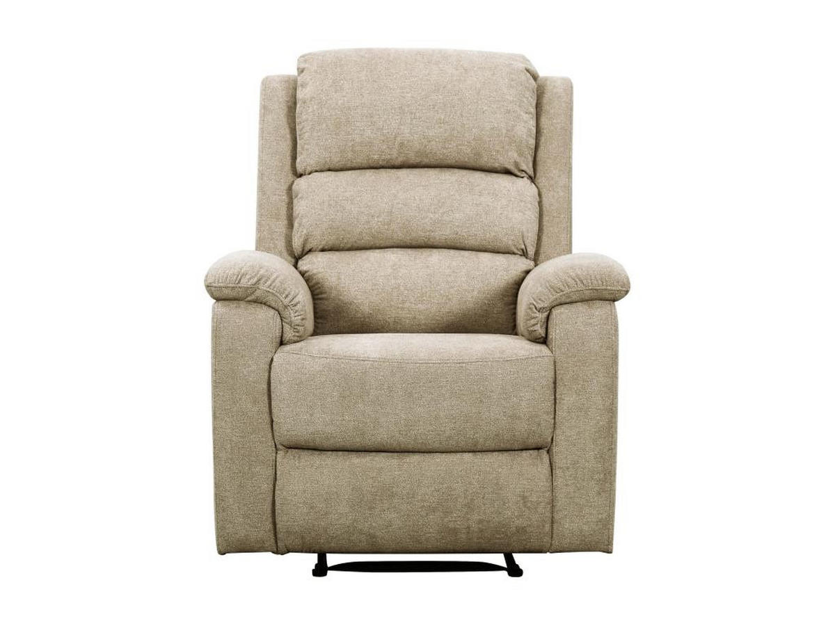 RELAXSESSEL elektrisch - Stoff - Taupe - NEVERS - Braun, Textil (95/103/86cm) - Vente-Unique