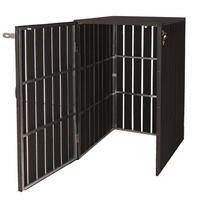 1-/2ER WPC-MÜLLTONNENVERKLEIDUNG Anthrazit - Anthrazit, Metall (77/115/97cm) - MCW