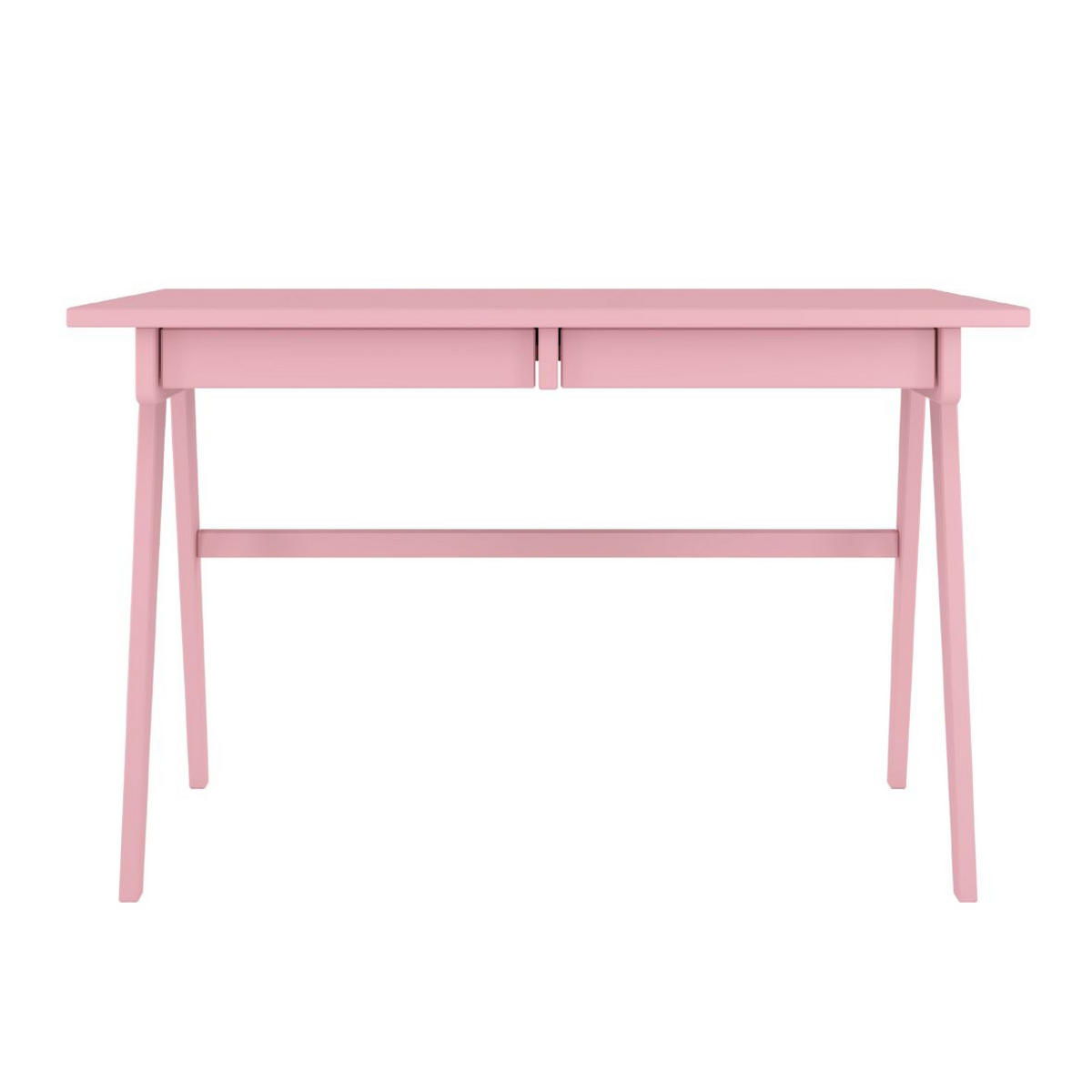 SCHREIBTISCH Edda, 120/65/75 cm in Pastellrosa, Buchenholz - Hellrosa, Holz/Buchenholz (65/120/75.5cm) - Visby
