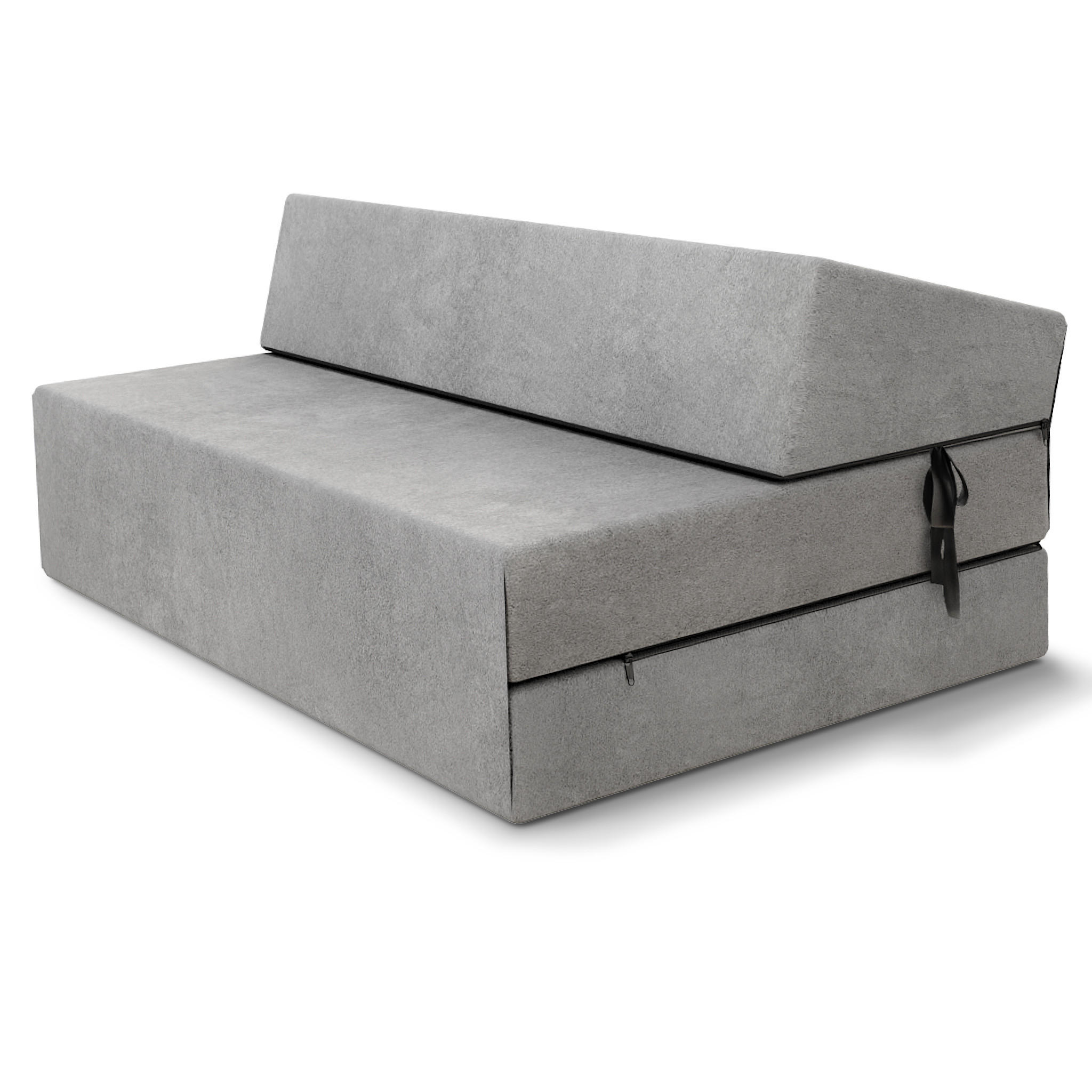 KLAPPMATRATZE SUZI MAXI - Grau, Textil (120/200cm) - FDM