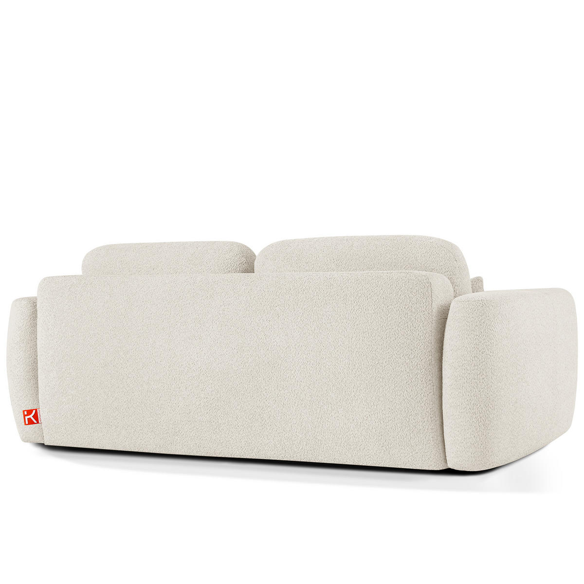 SOFA 3 ELOSA - Weiß, Holz/Textil (245/85/115cm) - KONSIMO®