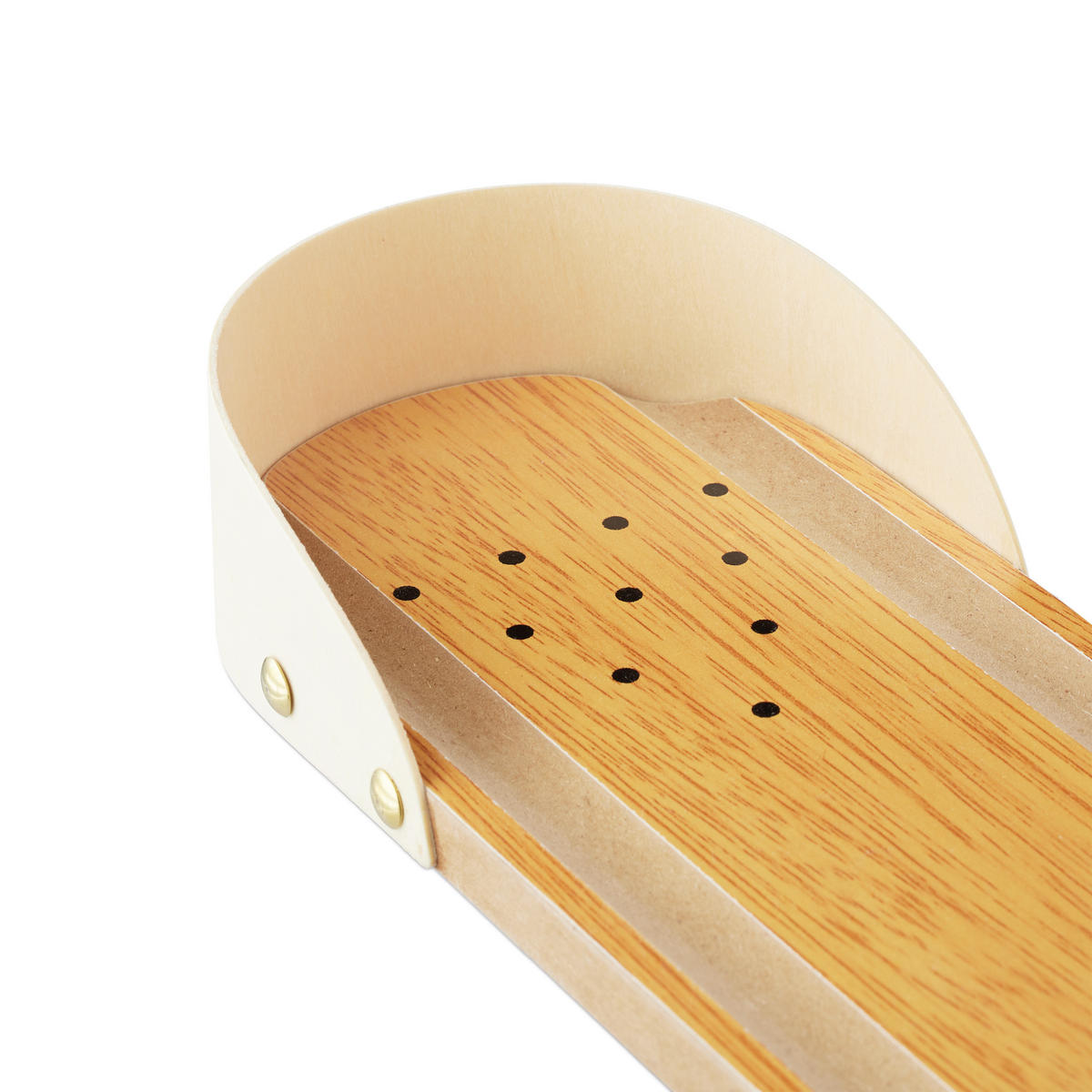 TISCHBOWLING Minispiel - Hellbraun, Holz/Holzwerkstoff (10/29.5cm) - Relaxdays