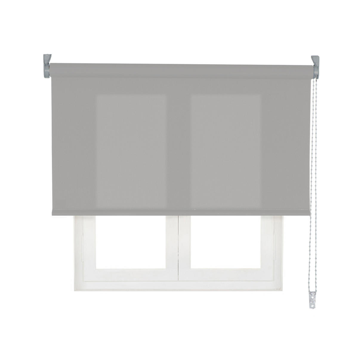 SEITENZUGROLLO lichtdurchlässig L2000 - Grau, Textil (150/250/250cm) - VIEWTEX