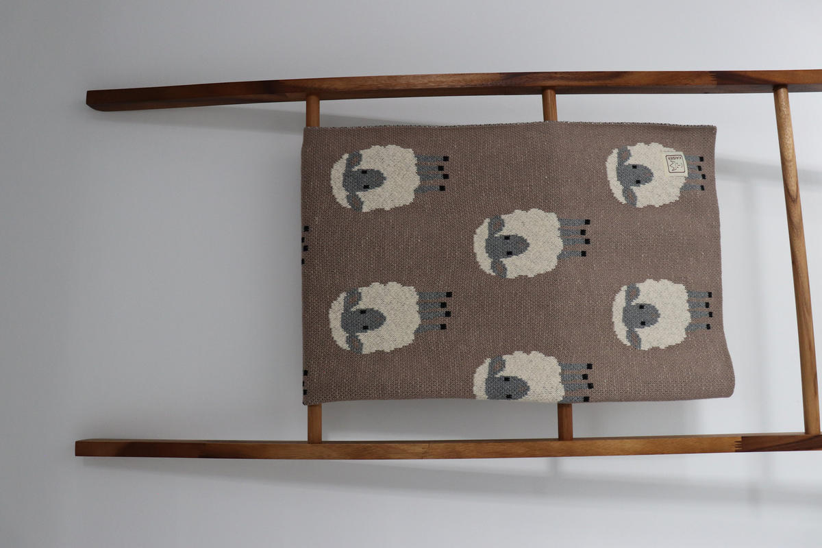 BABYDECKE Dolly Sheep Babydecke Strick ca. 80 x 100 cm - Multicolor, Naturmaterialien (100/80cm) - Kaiserbaby