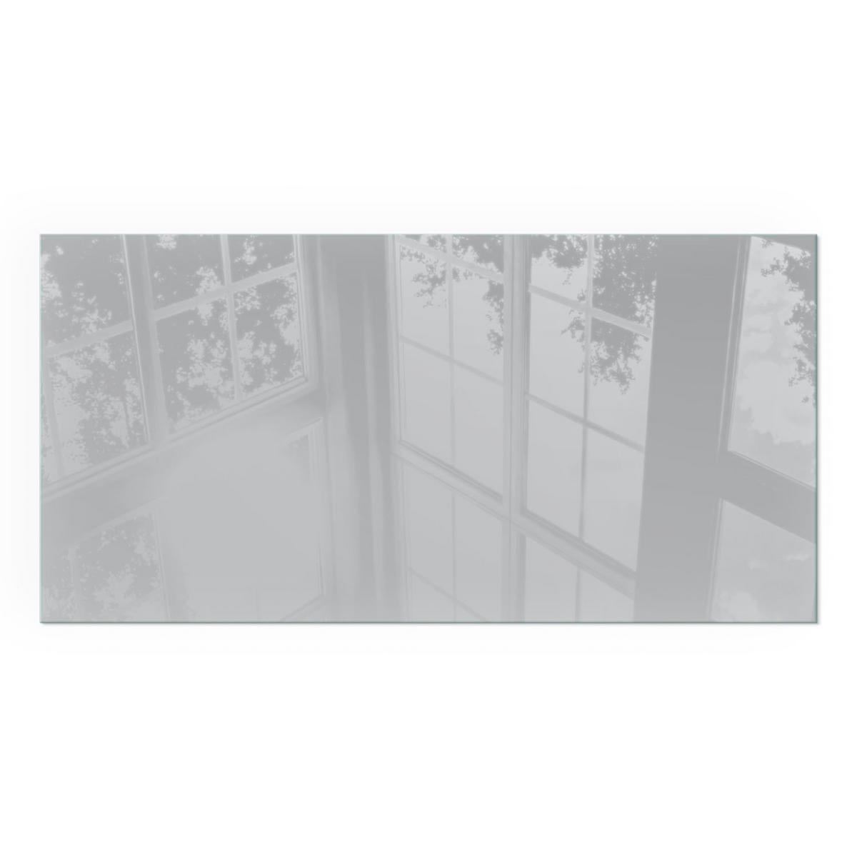 GLASPLATTE für Kamin 140x70 cm - Grau, Glas (140/70/0.4cm) - TULUP