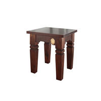 HOCKER Akazie 42x42x45 nougat lackiert OXFORD #601 - Dunkelbraun, Holz (42/45/42cm) - Massivmoebel24
