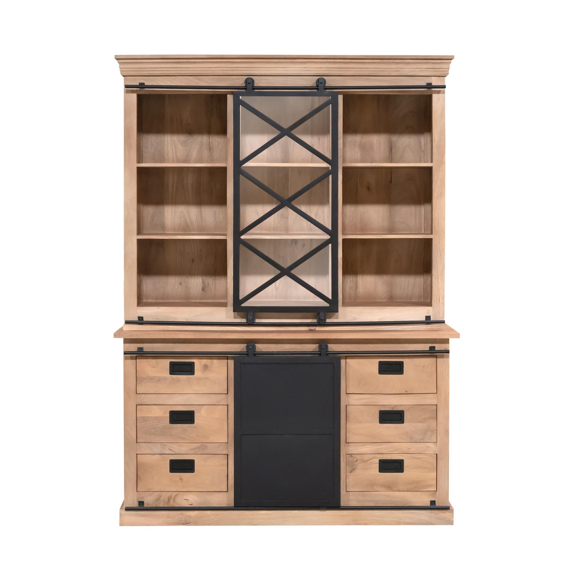 VITRINE Fresno Braun 45/160/220 cm - Braun, Holz (160/220/45cm) - Starfurn