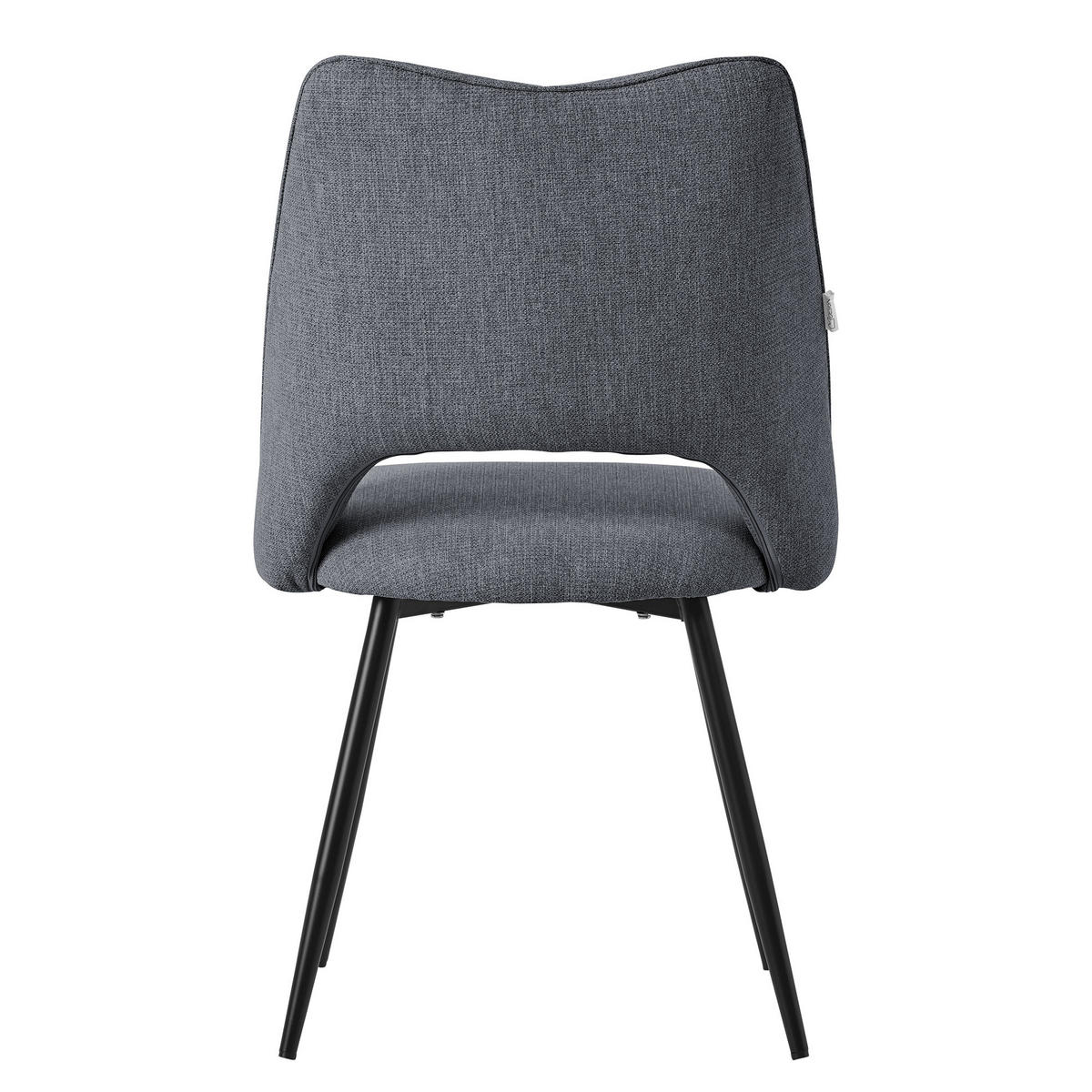 ESSZIMMERSTUHL Grau 2er Set - Grau, Metall (57/89/53cm) - ML-DESIGN