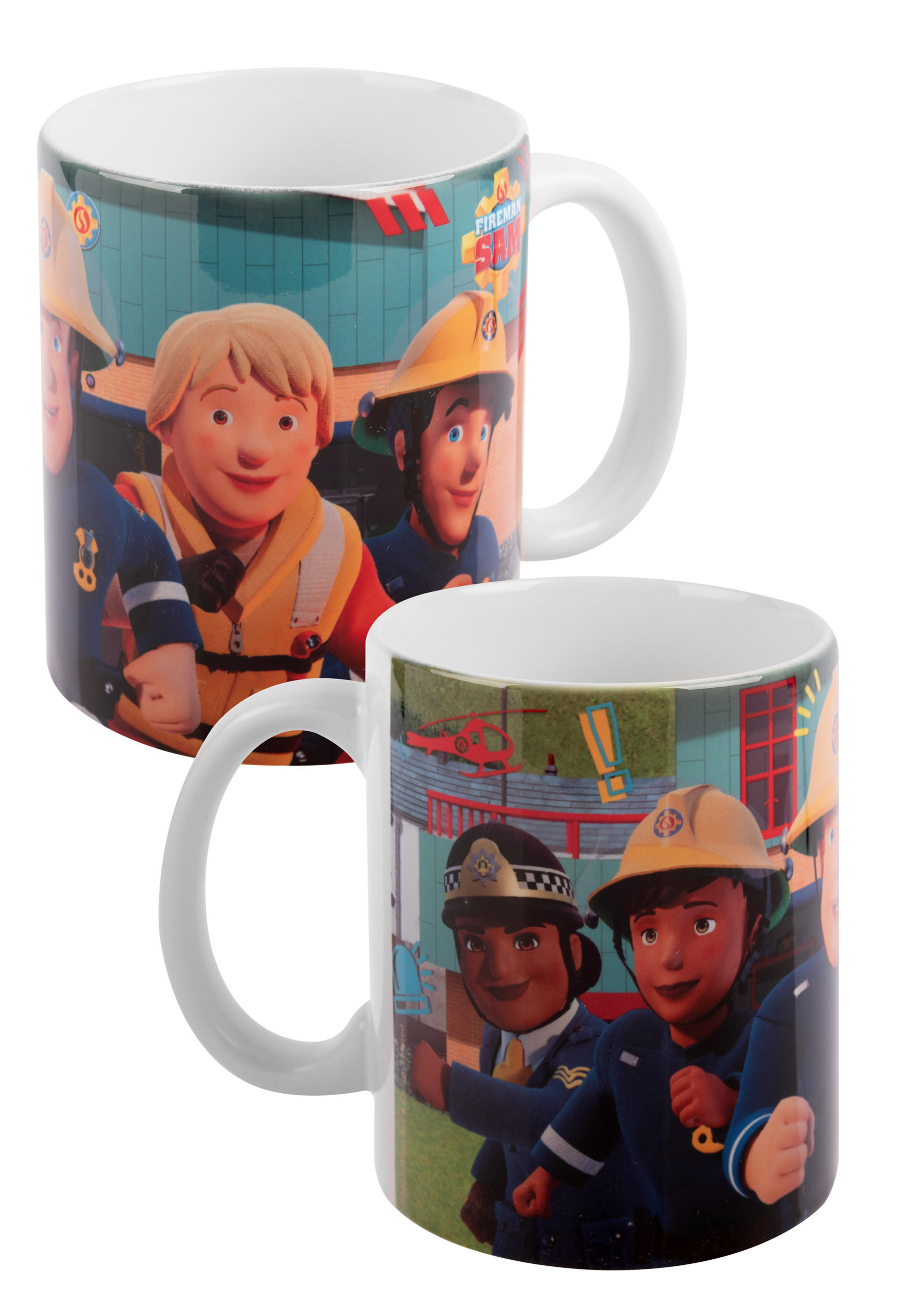BECHER Feuerwehrmann Sam Party Mehrfarbig 320 ml - Multicolor, Keramik (0.32L) - Chiemsee