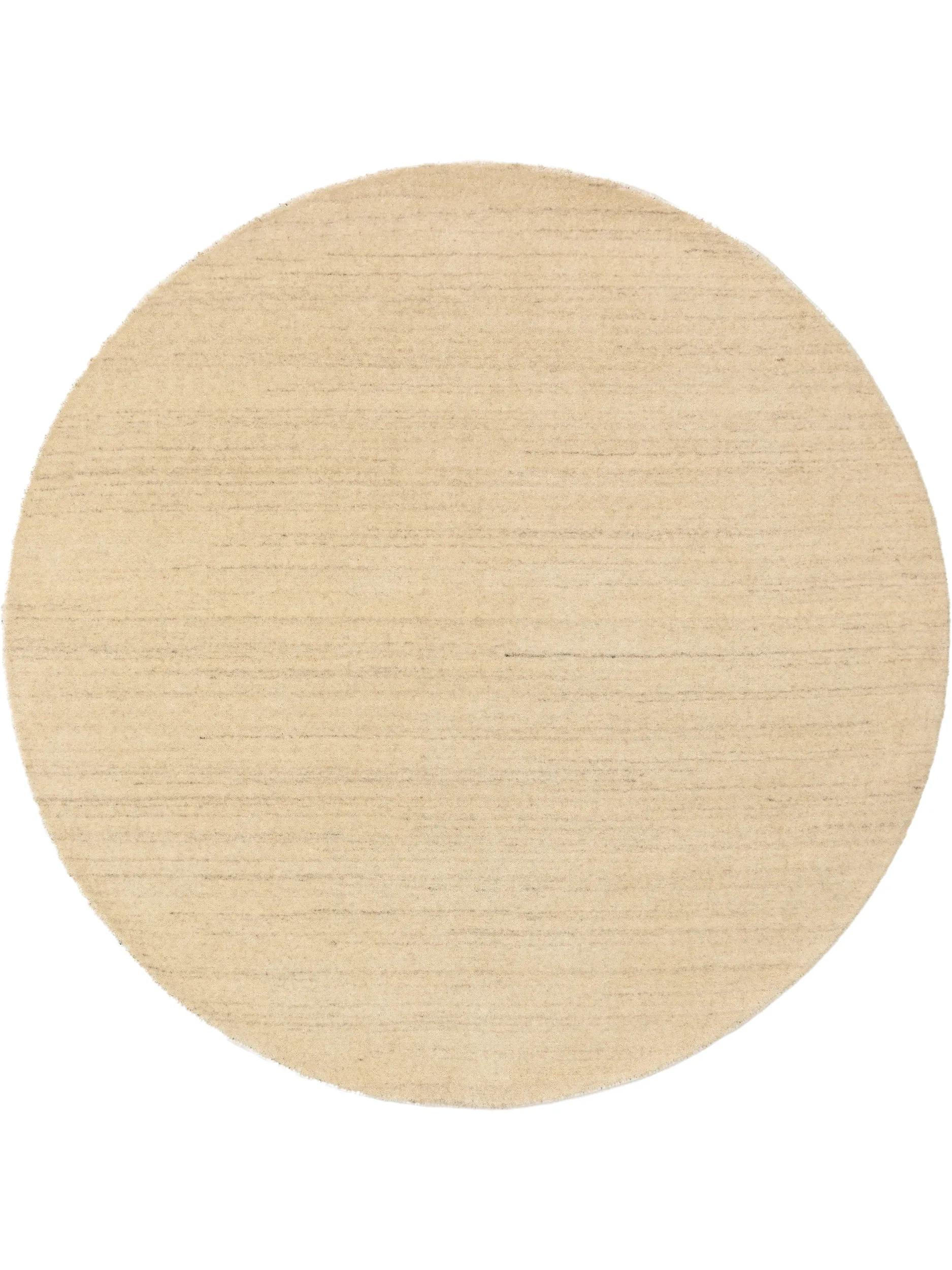 WOLLTEPPICH rund Jamal Cream ø 200 cm rund - Creme, Textil (200/200cm) - benuta Nest