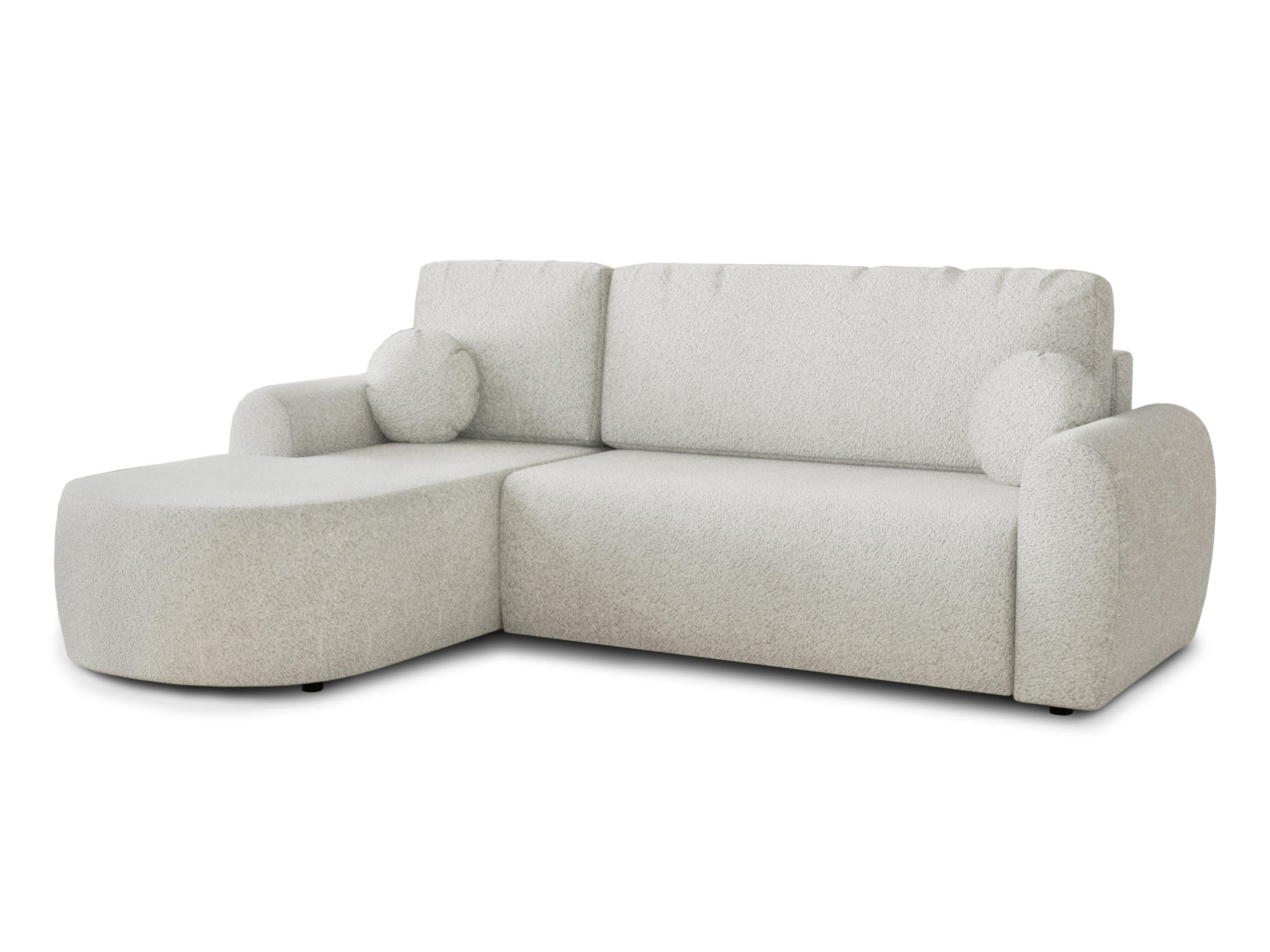ECKSOFA Jazz, Seite: Links - Weiß, Holz/Textil (240/160cm) - Sofnet