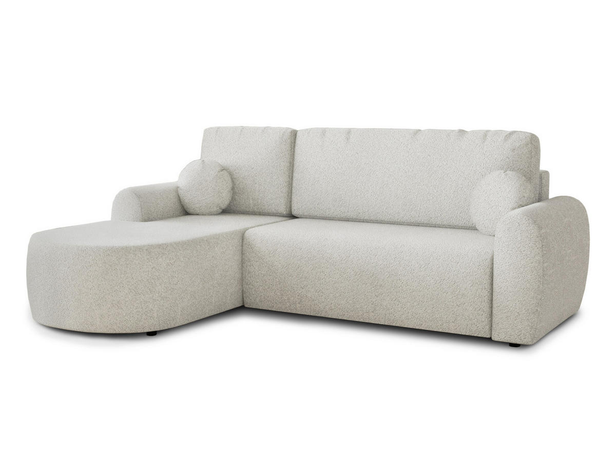 ECKSOFA Jazz, Seite: Links - Weiß, Holz/Textil (240/160cm) - Sofnet