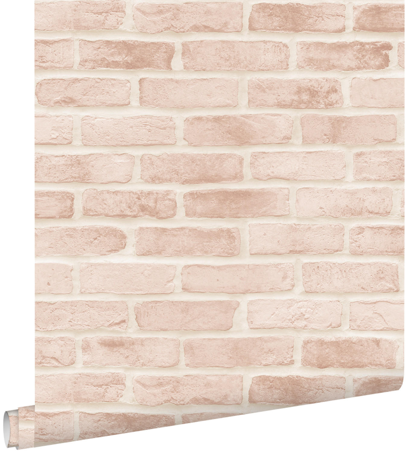 TAPETE Backstein-Optik 53 cm x 10.05 m - Pink, Papier (53/1000cm) - ESTAhome