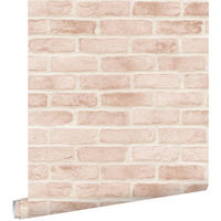 TAPETE Backstein-Optik 53 cm x 10.05 m - Pink, Papier (53/1000cm) - ESTAhome