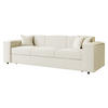 SCHLAFSOFA Santos Boucle - Creme/Schwarz, Holzwerkstoff/Kunststoff (252/79/88cm) - MIRJAN24