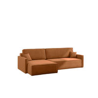 SCHLAFSOFA Carlos L-Form, Ecksofa Mit Bettkasten Und Schlaffunktion Stoff Salvador Links Braun - Braun, Holz/Textil (142/83/250cm) - Kaiser Möbel