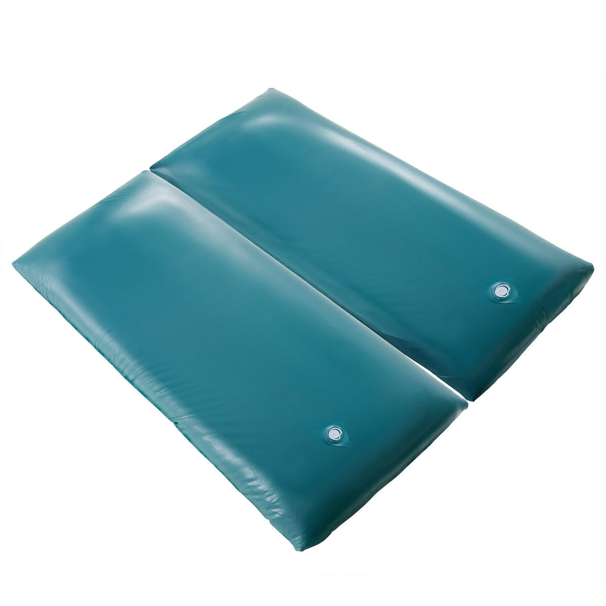 WASSERBETTMATRATZE Stark beruhigt 160/200/20 cm Dual - Blau, Textil (160/200cm) - Beliani