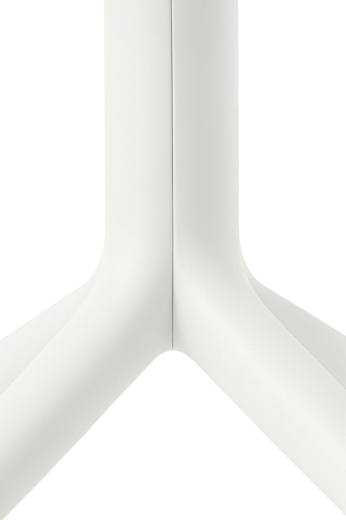 GARTENTISCH eckig 80/80/74 cm Kunststoff Weiß - Weiß, Kunststoff (80/80/74cm) - CLP