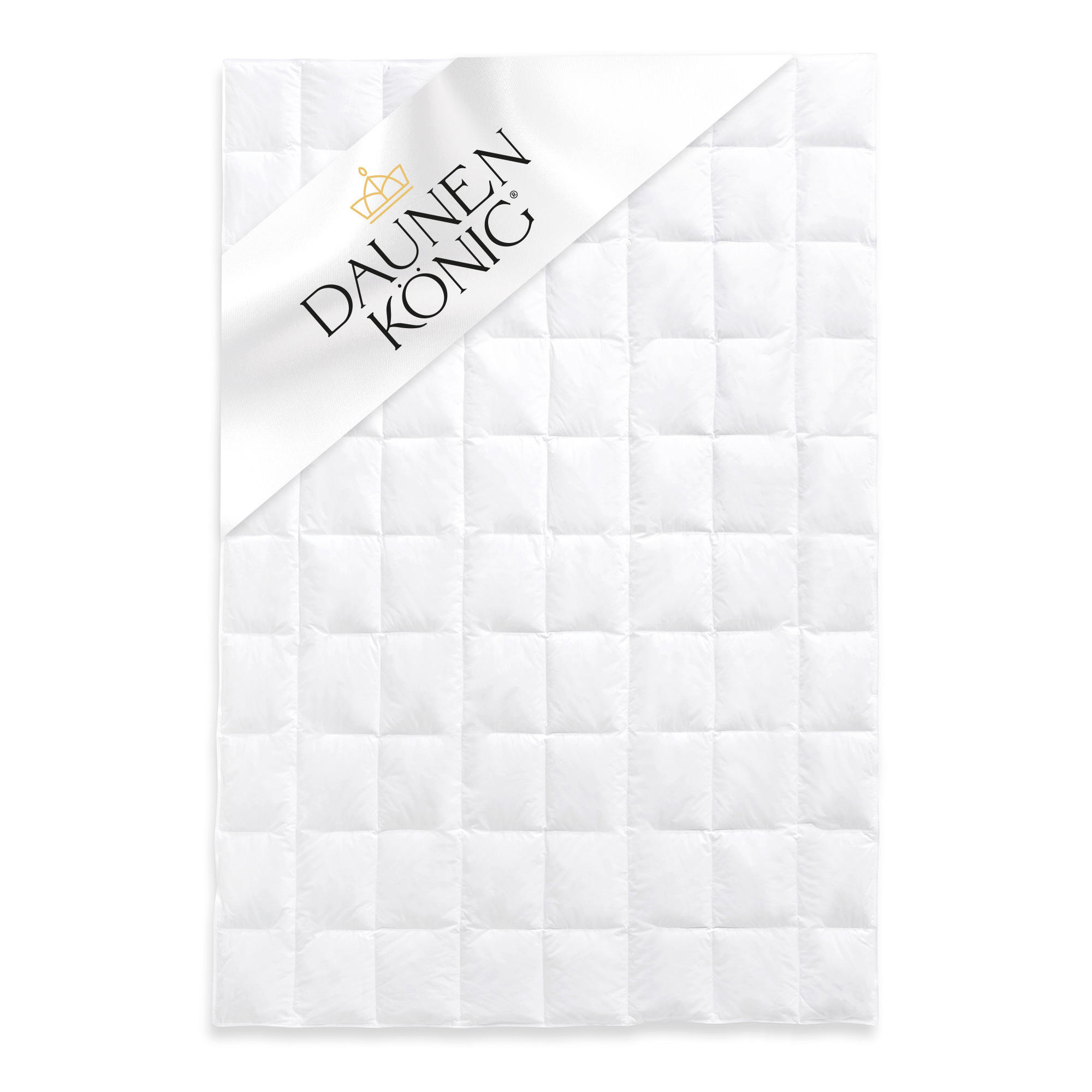 SOMMERBETTDECKE ROYAL Gänsedaunen leicht - Weiß, Naturmaterialien/Textil (135/200cm) - Daunenkönig