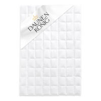 SOMMERBETTDECKE QUEEN Entendaunen leicht - Weiß, Naturmaterialien/Textil (135/200cm) - Daunenkönig