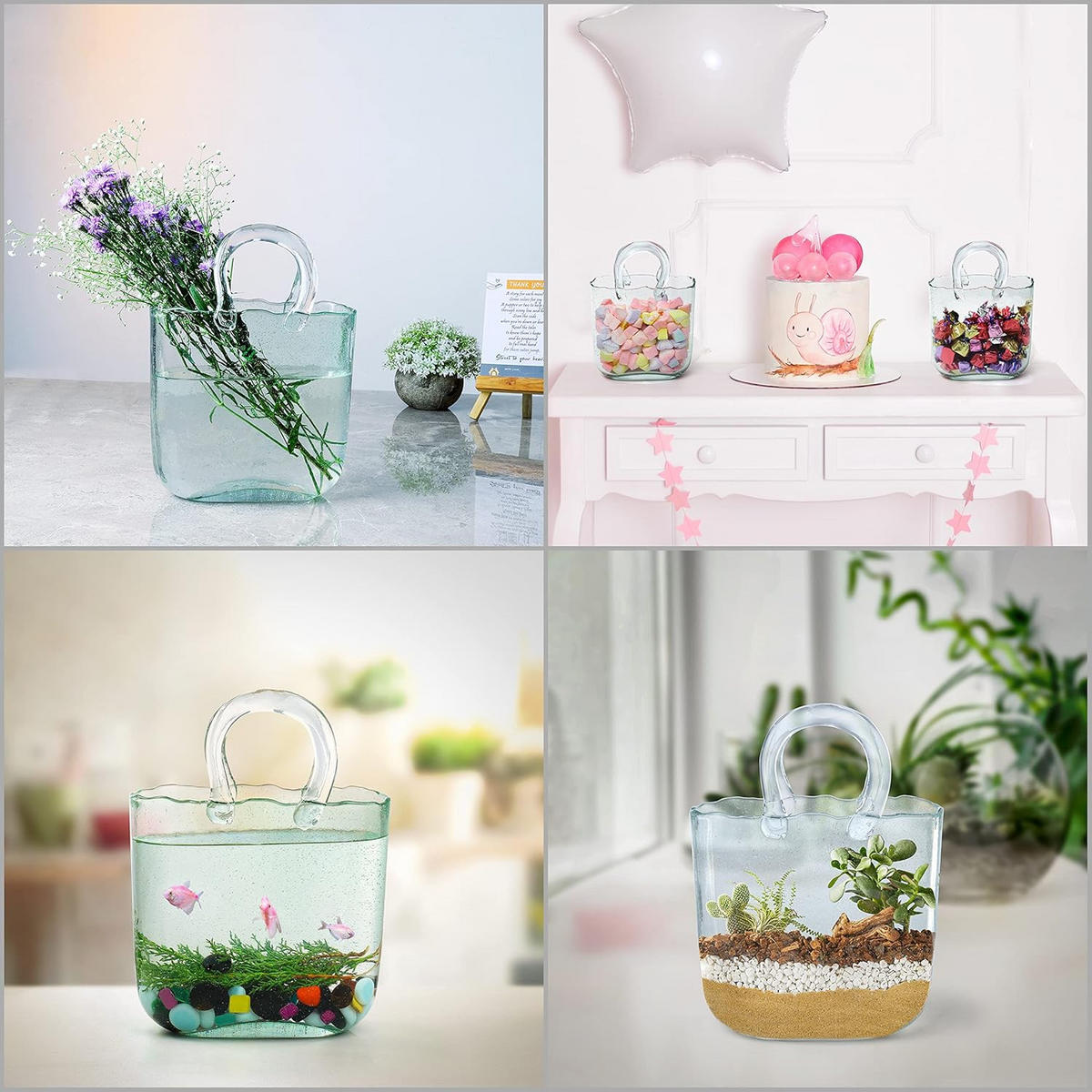 VASE Transparentes Glas - Transparent, Glas (11cm) - LIBRATON