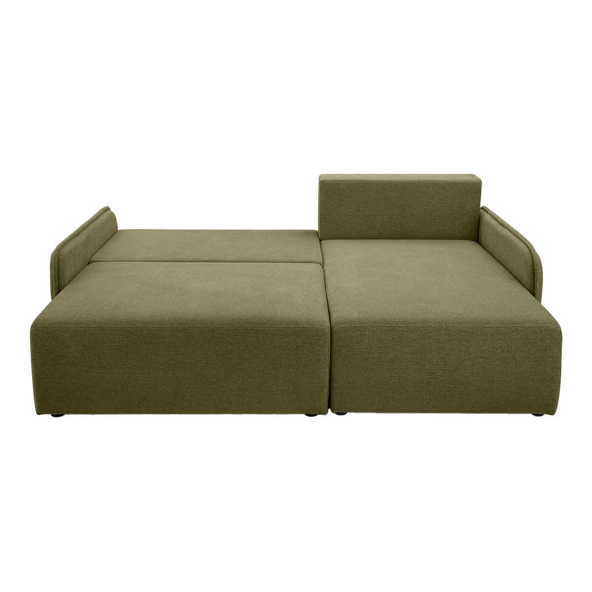 ECKSOFA BLIKO mit Schlaffunktion, Grün - Grün, Textil (198/150cm) - Fedve