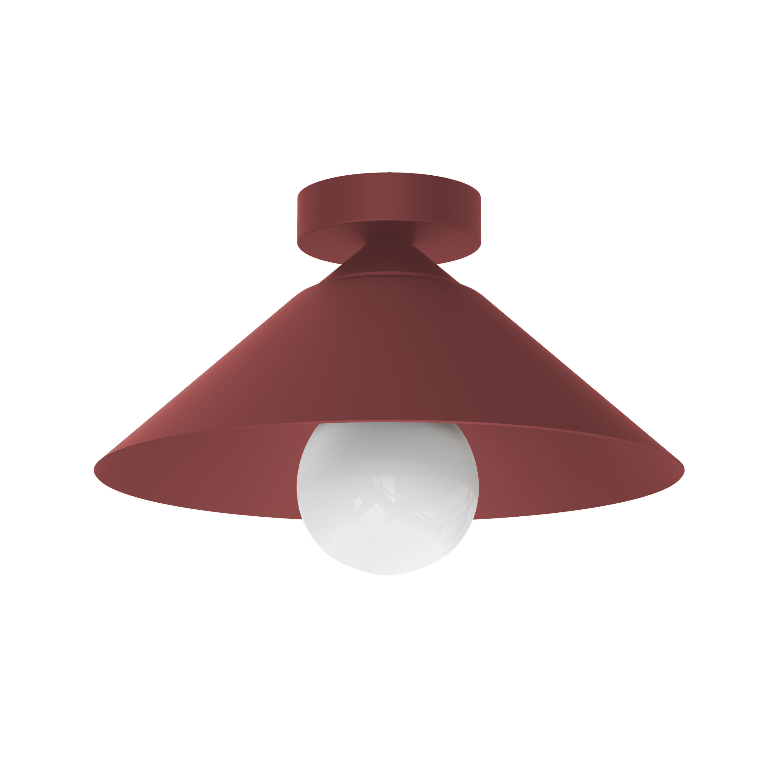 DECKENLEUCHTE - Rot, Metall (25/25/15cm) - Lumicom