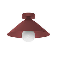 DECKENLEUCHTE - Rot, Metall (25/25/15cm) - Lumicom