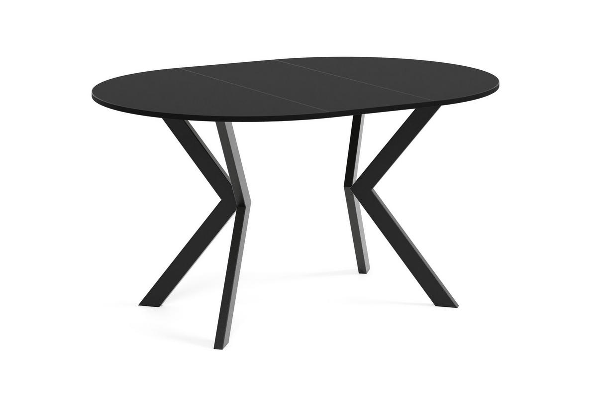 ESSTISCH EVO - Schwarz, Holzwerkstoff/Metall (90/90/76cm) - Meblini