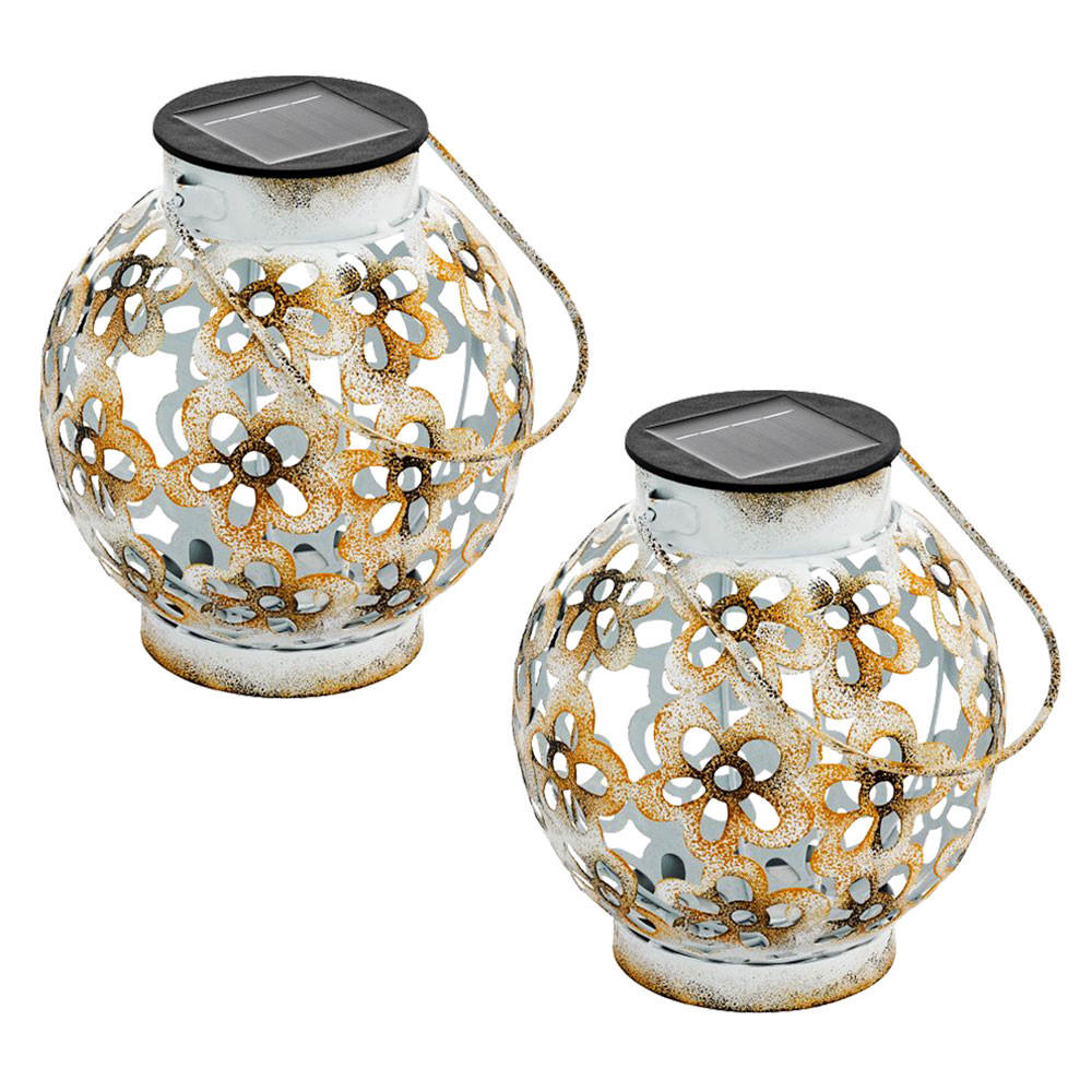 LED AUSSENLEUCHTE Weiß Gelb - Weiß, Metall (15/15/14cm)